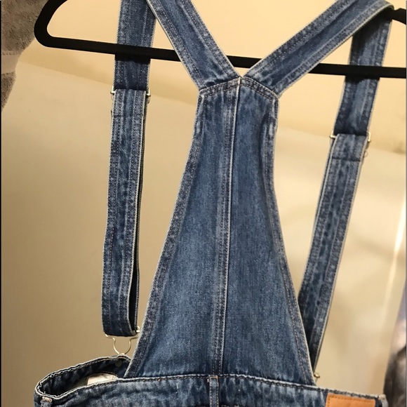 GARAGE Brand Ladies Distressed Denim Overall Shorts Size 5 (Shirt Available too) - Picture 3 of 12